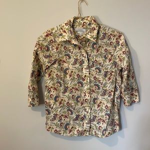 Foxcroft Petite Floral Blouse